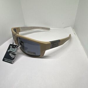 Locs Tan Hardcore Shades Wraparound UV Protection Sunglasses NWT